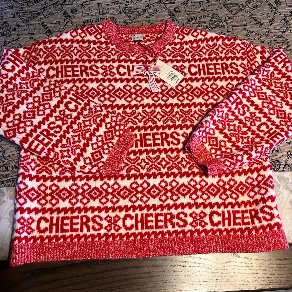 A New Say Holiday Sweater Large